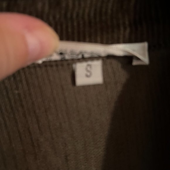 Adele B Corduroy and Patterned Shirt-Jacket - Picture 2 of 4